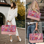 Weekender Bag for Women, Travel Duffel Bag Carry On Overnight Bag - Image 6