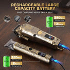 Professional Hair Clippers for Men Set, Electric Haircut Kit Mens Cordless Hair Clipper for Barbers