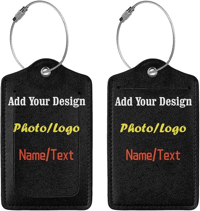 2 Pack Personalized Luggage Tags - Image 4