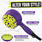Bed Head Curls-in-Check 1875W Hair Diffuser Dryer | Great for Curly Hair,Reduce Frizz & Static | Diffuser-Hair Dryer Enhances Natural Curl,Waves & Texture,(Pack of 3)