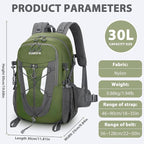 Hiking Backpack 30L Lightweight Travel Daypack Small Day Pack - Image 2
