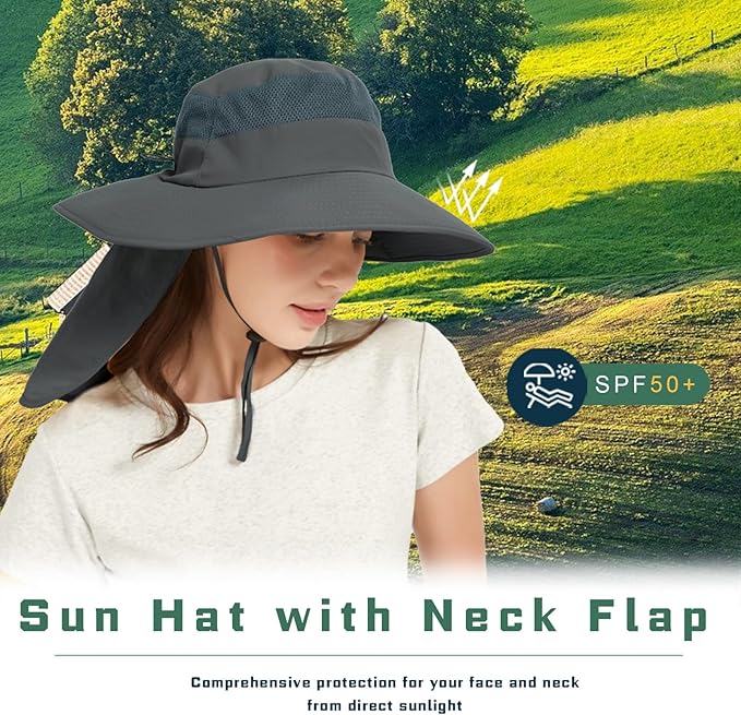 Fishing Hat Breathable Wide Brim Sun Hats - Image 2
