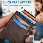 Wallet for Men with Money Clip Coins Pocket ID Window Gift Boxed, Slim Smart - Image 5