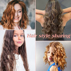 5 Barrel Curling Iron Wand 0.6 Inch Hair Crimper Waver Portable Two Temperature Setting Ceramic Hair Curler Curling Iron