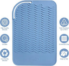 11" X 7.5" Large Heat Resistant Silicone Mat for Hair Styling Tools, Hair Straightener Pad, Curling Iron Mat, Flat Iron Mat, Hot Iron Holster Pad Counter Cover for Travel Vanity Salon