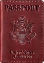 BIAOTIE Premium Leather Passport Holder Covers, Rfid Travel Wallet Passport by BIAOTIE