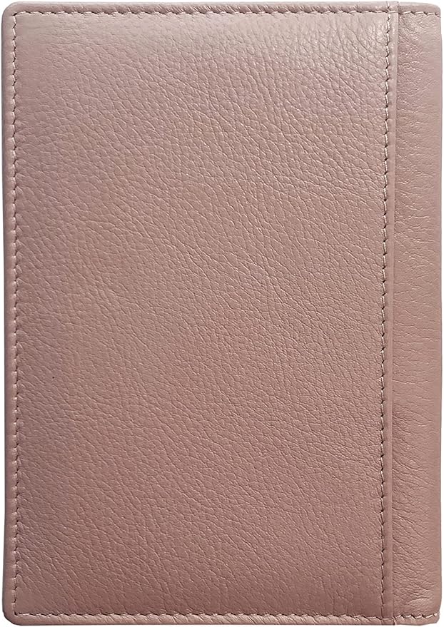 Personalized Monogrammed Blush Leather RFID Passport Wallet - Image 6
