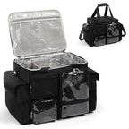 Large Hairstylist Traveling Bag, Hair Tool Organizer with Removeable Dividers, Hairdresser Hair Tools Travel Bag with Multi Pockets, Professional Makeup Artist Bag with Shoulder Strap