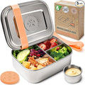 Everusely - Bento Box - Orange, 27oz / 0.8 L - Stainless Steel Lunch Box - 3 by Everusely