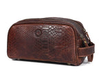 10" Premium Leather Toiletry Travel Pouch by AARONLEATHERGOODS%C2%AE