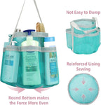 F-color Mesh Shower Caddy Portable, Large Capacity Shower Bag Basket Tote - Image 5