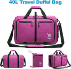 Bago Foldable Duffel Bags for Traveling Women & Men - 40L Sports Packable - Image 8