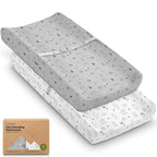 2-Pack Baby Changing Pad Covers by KeaBabies