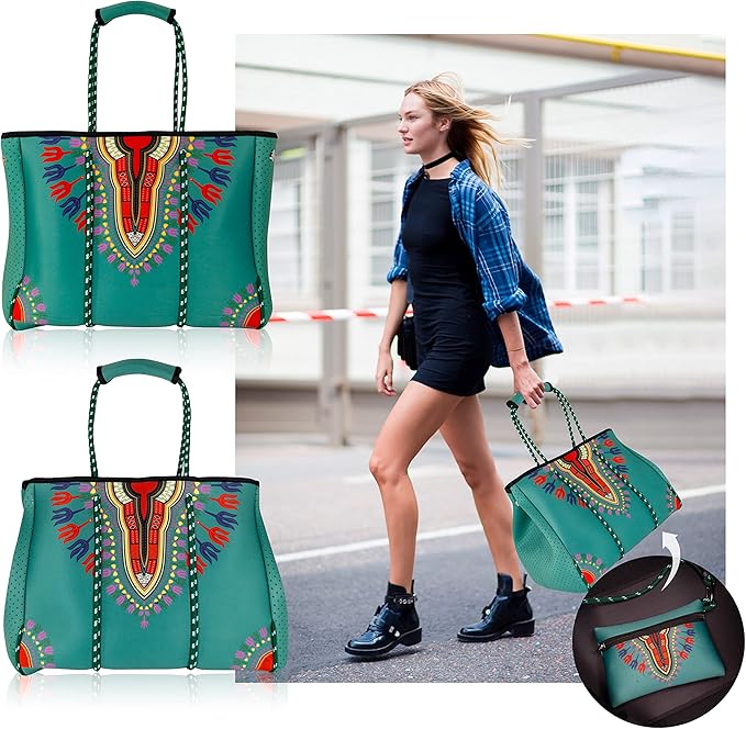 QOGiR Neoprene Multipurpose Beach Bag Tote - Image 3