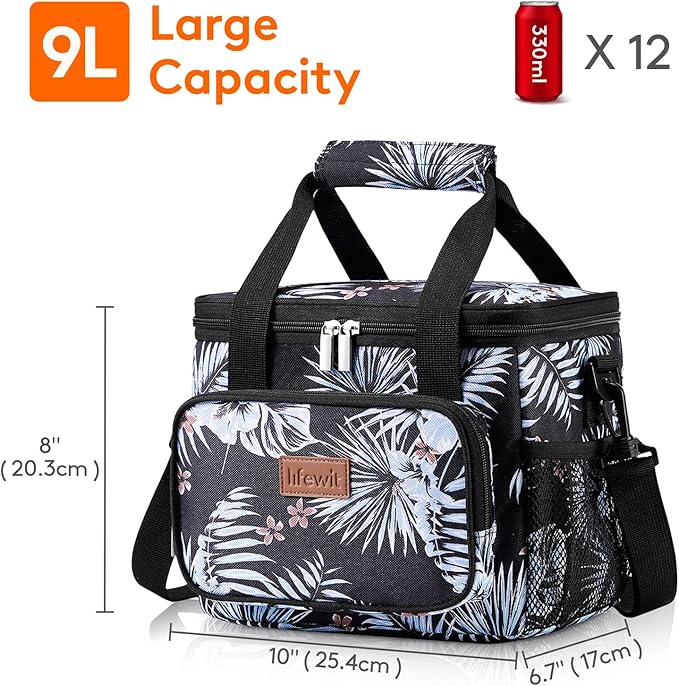 Lifewit Medium Lunch Bag Insulated Lunch Box Soft Cooler Cooling Tote - Image 3