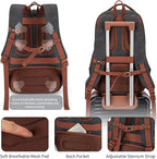 Tzowla Vintage Canvas Laptop Backpack - Image 5