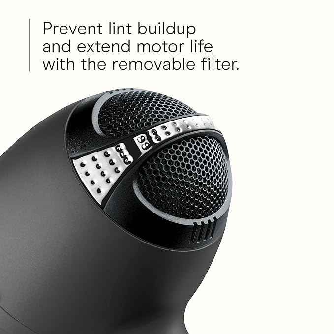 Infiniti PRO CONAIR Hair Dryer with Diffuser, Professional AC Motor, Tourmaline Ceramic Technology Blow Dryer, Includes Concentrator and Blowout Brush, Amazon Exclusive, Gray