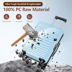 SHOWKOO Luggage Sets 3 Piece Hardside Expandable Suitcase - Image 3