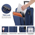 UKEIN Softside Expandable Carry On Luggage 22x14x9 Airline Approved, 20 Inch - Image 4