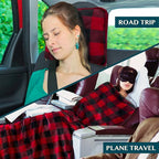 PAVILIA Travel Blanket Pillow, Soft Airplane Blanket 2-IN-1 Combo Set, Plane - Image 5