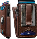Airtag Wallet for Men, with Money Clip Gift Boxed, Slim Front Pocket Wallet by Miyozi