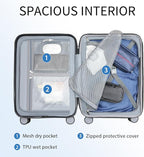 KROSER Hardside Expandable Carry On Luggage - Image 3