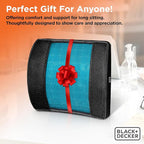 BLACK+DECKER Cooling Gel Lumbar Memory Foam Cushion – Ergonomic Back Support - Image 8