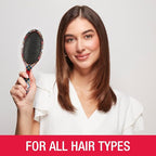 Conair Detangling Hair Brush Set 3 Pack, Use Wet and Dry and ideal for All Hair Types, Detangler Brushes for Women and girls, gifts for her, Tartan, Red, Green