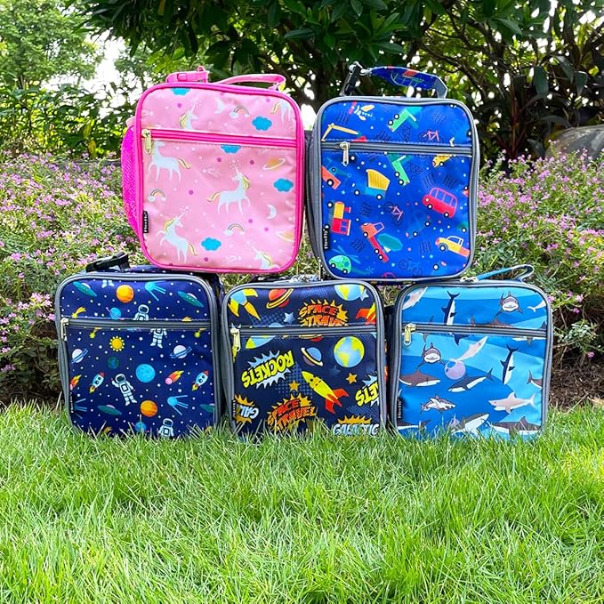 FlowFly Kids Lunch box Insulated Soft Bag Mini Cooler Back to School Thermal - Image 8