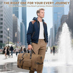 Travel Duffle Bag for Men, Heavy Duty Canvas Duffle Bag, Carryon Bags for - Image 2