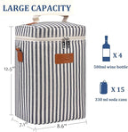 Tirrinia 4 Bottle Leakproof Insulated Wine Carrier Tote Bag - Image 7