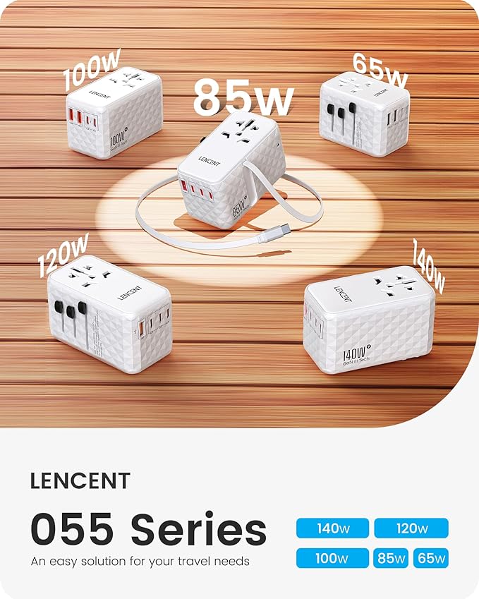 LENCENT 85W Universal Travel Power Adapter - Image 7