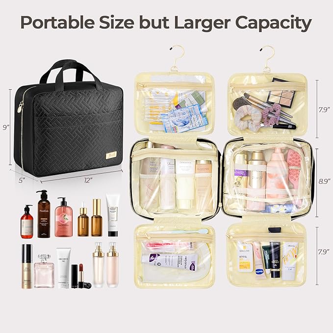 Hanging Travel Toiletry Bag for Women Detachable Toiletry Bag - Image 6