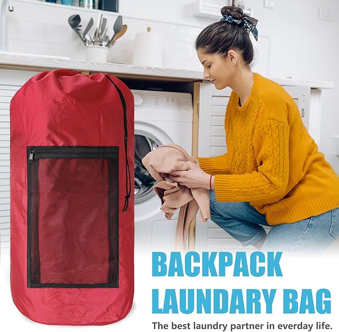 Portable Laundry Bag Backpack - Image 2