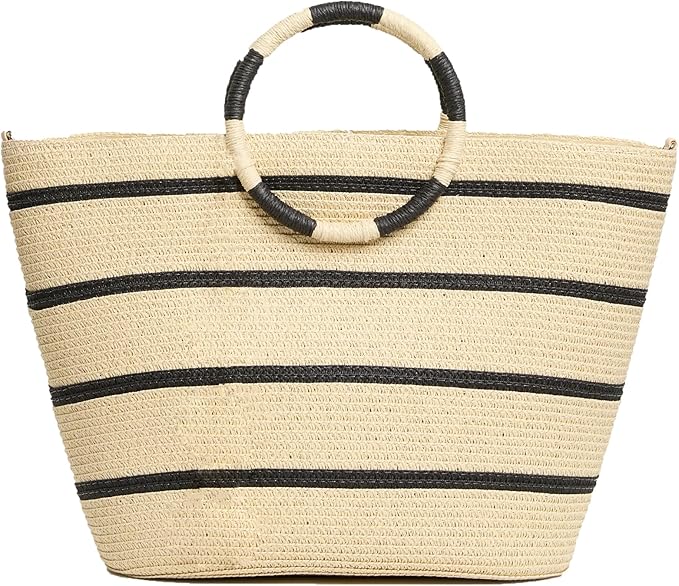 Beach Bags for Women Straw Tote Bag Summer Beach Bag Large Woven Straw Tote for by TOFUNTOY