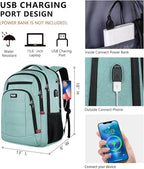 Backpack for Women Men, Travel School Backpacks for Teen Boys, Bookbag - Image 5