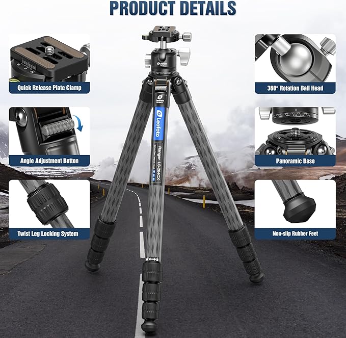 Carbon Fiber Tripod for Camera - Image 2