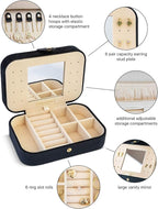 Benevolence LA Plush Velvet Travel Jewelry Storage Box | Earring Organizer - Image 3