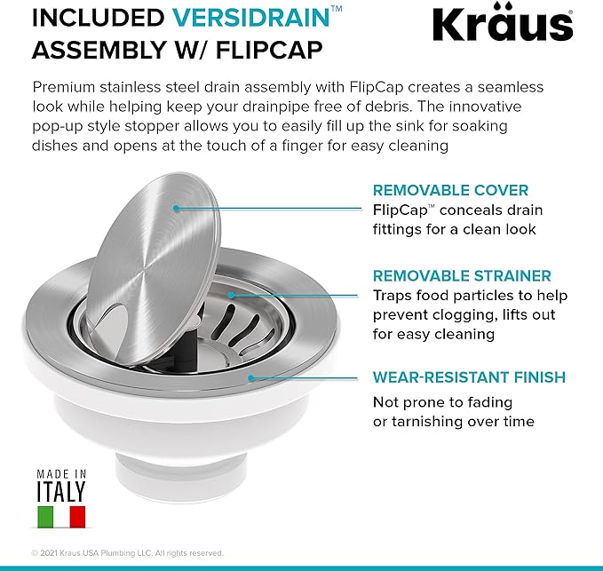 KRAUS Kitchen Sink Bellucci 29” Undermount Workstation Granite, Metallic Gray - Image 10