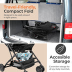 Jovial Lightweight Baby Stroller, Folding Travel Stroller - Image 4