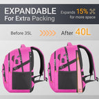 40L Expandable Laptop Backpack, Anti-thief Travel Backpack - Image 3