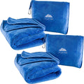 BlueHills 2-Pack Premium Soft Travel Blanket Pillow Airplane Blanket in Soft by BlueHills