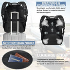 Travel Laptop Backpack, Extra Large 18.4 Inch Laptop RFID Anti Theft TSA - Image 5