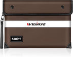Fireproof Bag for Documents-5200 Heat Insulated, Waterproof Document Pouch by Wilmuz