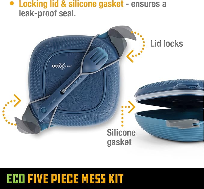 UCO Recycled ECO 5-Piece Camping Mess Kit - Image 3