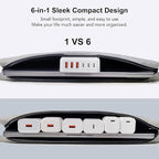 USB C Fast Charger, 100W GaN 6 Port Type C Charging Station Hub Block Cube - Image 7