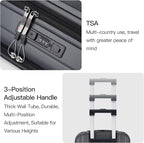 BISON DENIM 20 Inch Carry On Luggage, PC Lightweight Hardside Expandable - Image 8