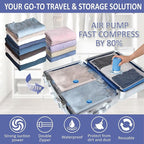 Cozy Essential 15 Pack Travel Vacuum Storage Bags - Image 2