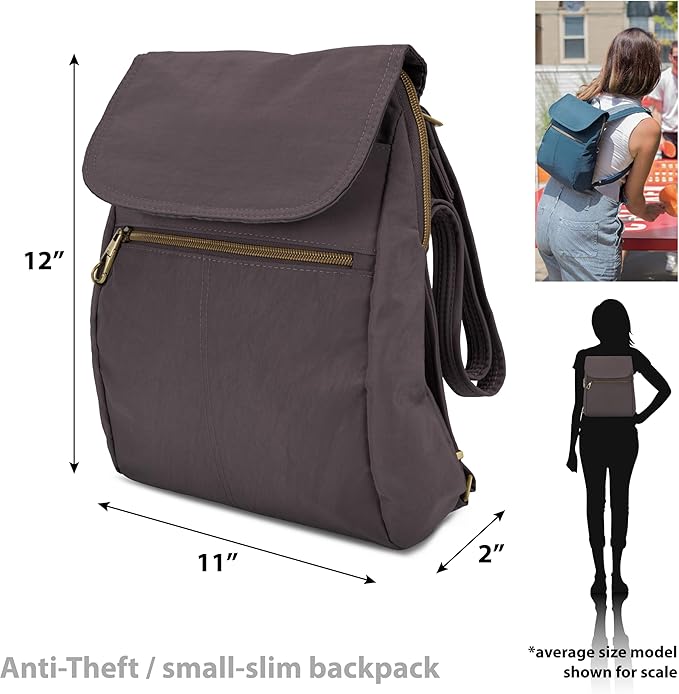 Travelon Anti-Theft Signature Slim Backpack - Image 3