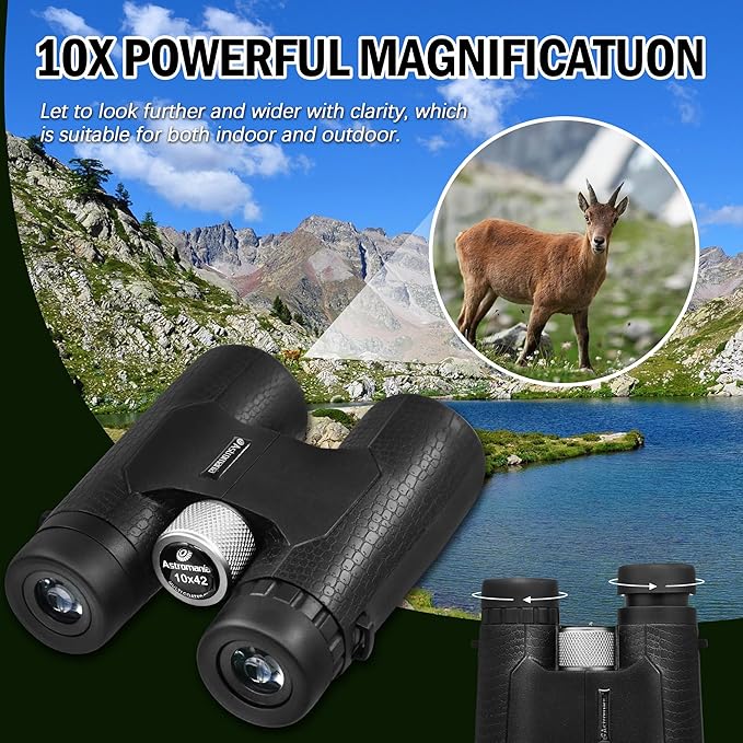 Astromania 10x42 Compact Binoculars -BK7 Prism -Gifts - Image 6